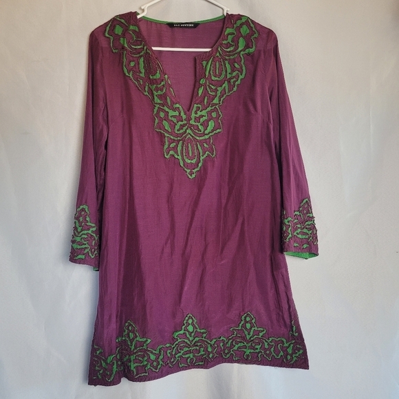 Kas New York Kurta Tunic Silk Blend Long Sleeve Size M - Picture 6 of 10